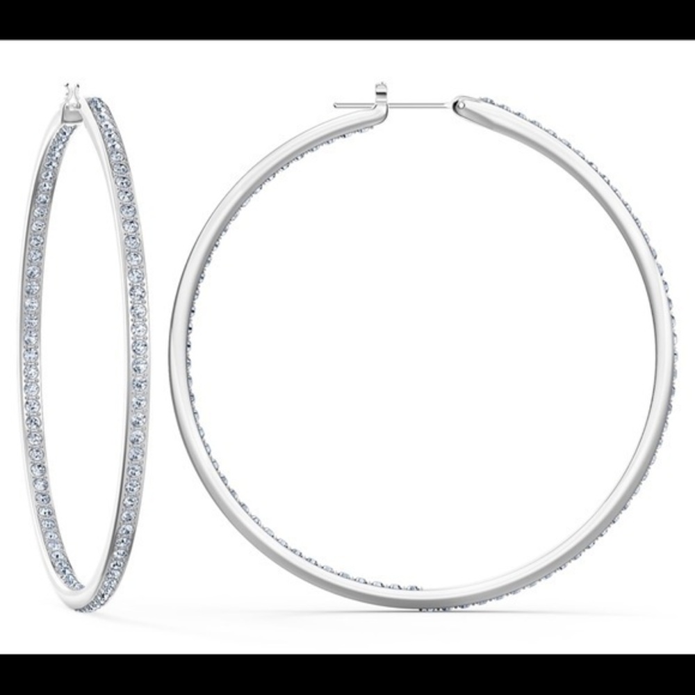 SWAROVSKI ELEMENTS CRYSTAL‎ HOOP EARRINGS